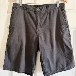 Hurley Men's Charcoal Pinstripe Shorts
